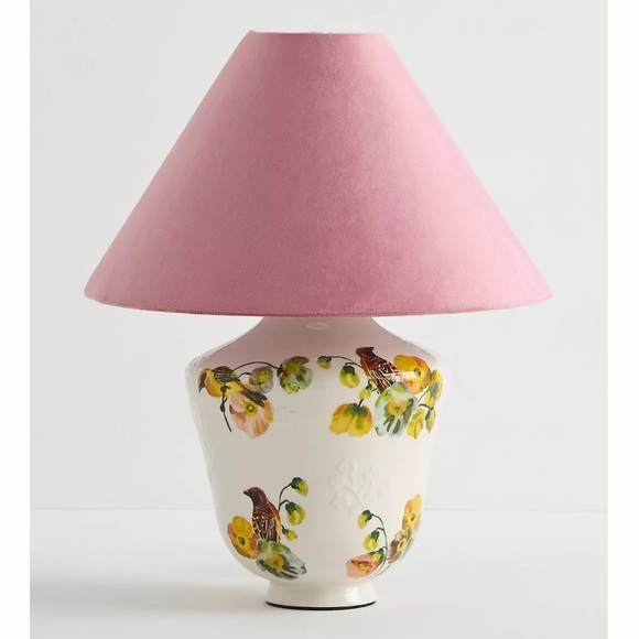 New Anthropologie Nathalie Lete Ceramic Creatures Bird Table Lamp Light - Picture 1 of 6